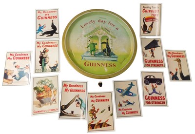Lot 565 - A Guinness tin bar tray "Lovely Day for a...
