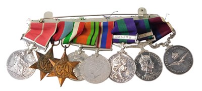 Lot 566 - A group of World War II and later medals,...