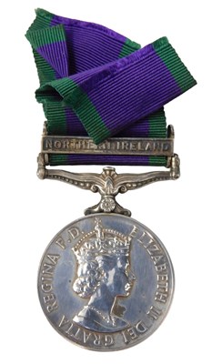 Lot 567 - An Elizabeth II service medal, with Northern...