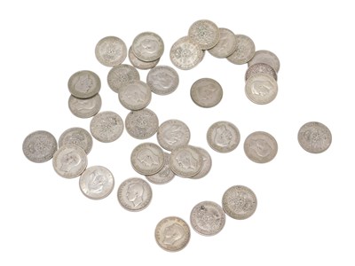 Lot 597 - A quantity of pre 1947 two shillings, 590.5g.