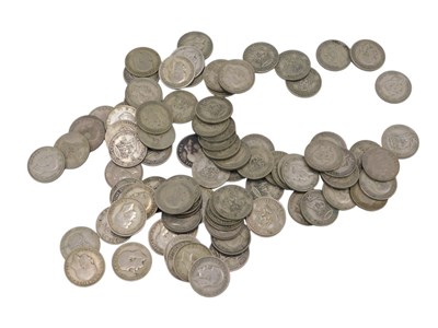 Lot 598 - A quantity of pre 1946 shillings, 508g.