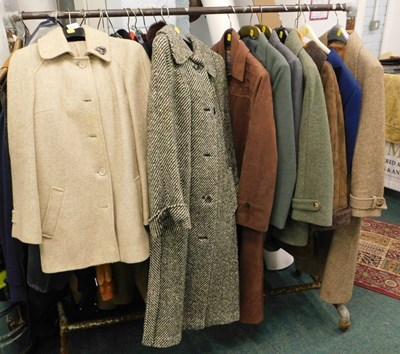 Lot 2210 - A group of ladies wool coats, together with a...
