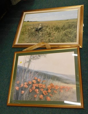 Lot 2217 - After Kate Colls. The Poppy Field, print, 50cm...