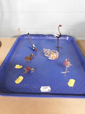 Lot 2014a - A collection of Venetian glass animals,...