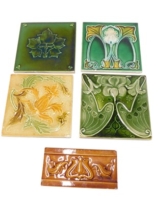 Lot 621 - Five late 19th/early 20thC Art Nouveau...