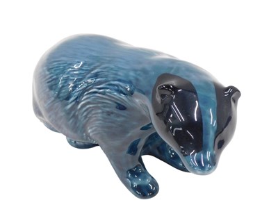 Lot 622 - A Poole pottery blue and black glazed...