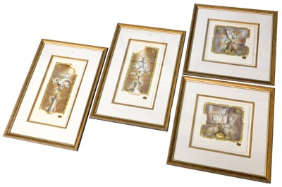 Lot 686 - Kevin Blanchard (20thC). Fleur I, II, multi...