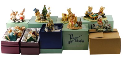 Lot 711 - Nine Pendelfin figures, comprising 2008 Event...