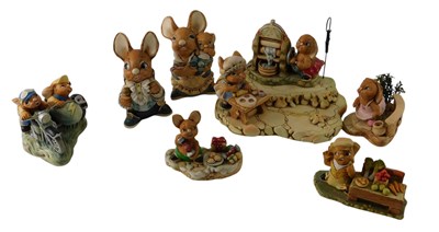 Lot 712 - Eight Pendelfin figures, comprising Winner,...
