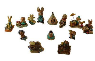 Lot 715 - Thirteen Pendelfin figures, comprising Jean,...