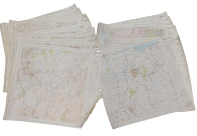 Lot 733 - A group of Ordnance survey maps, to include...