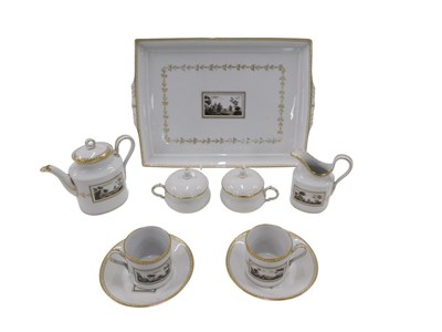 Lot 780 - A Richard Ginori Italian porcelain miniature...