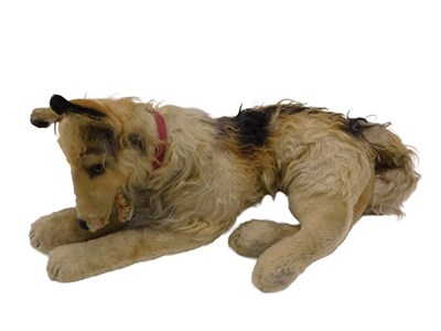 Lot 572 - A Steiff border collie, in recumbent pose,...