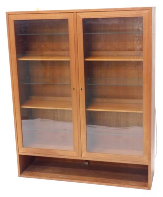 Lot 859 - A Danish Sejling Skabe teak wall mounted...