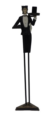 Lot 767 - An early 20thC French cast metal smokers stand,...