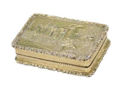Lot 771 - A William IV silver gilt castle top...