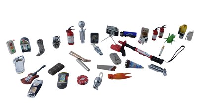 Lot 802 - A quantity of novelty lighters, to include a...