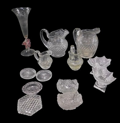 Lot 804 - Various items of 19thC and later glass, to...