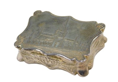 Lot 769 - A Victorian rectangular silver gilt...