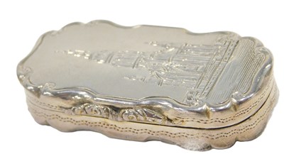 Lot 44 - A Victorian silver rectangular vinaigrette,...