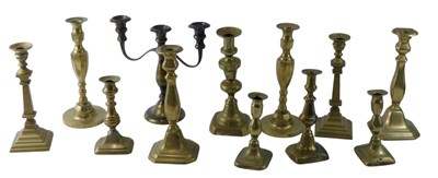 Lot 812 - A quantity of 19thC and later brass...