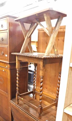 Lot 1549A - A group of oak furnture comprising an...