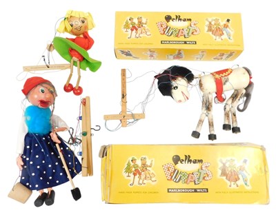 Lot 302 - A boxed Pelham Puppet SM Old Lady, a boxed...
