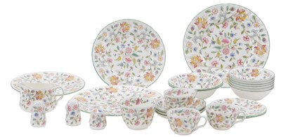 Lot 741 - A Minton Haddon Hall part tea service, and a...