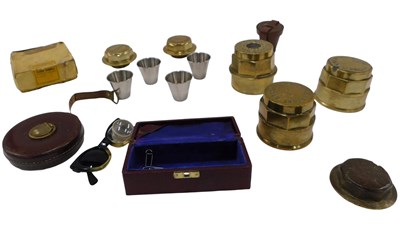 Lot 743 - Various Lincoln and other brass cart wheel...