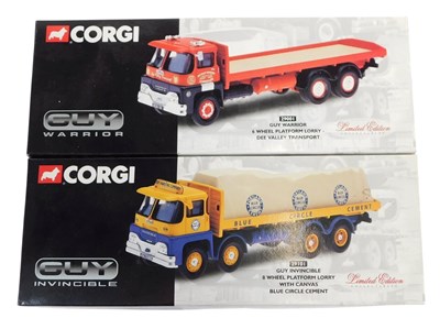 Lot 351 - Corgi Guy Warrior and Guy Invincible boxed...