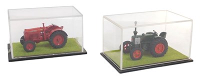 Lot 357 - Diecast tractors, including a Marshall diesel...