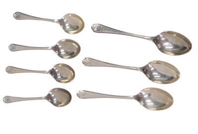 Lot 371 - A collection of seven golf and trophy spoons,...