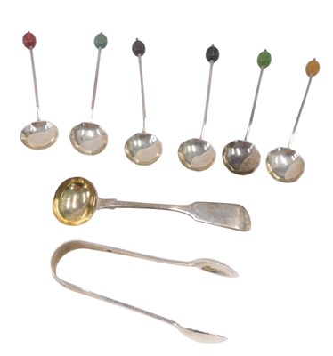 Lot 372 - A quantity of silver and other spoons, etc.,...