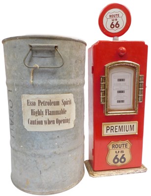 Lot 27 - A galvanised metal petroleum can, bearing...