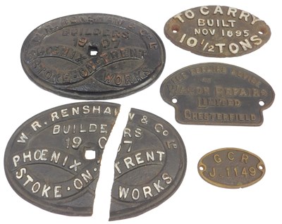 Lot 32 - A group of wagon plates, to include For...