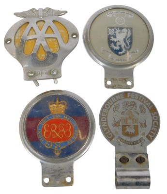 Lot 42 - A group of car badges, comprising AA,...