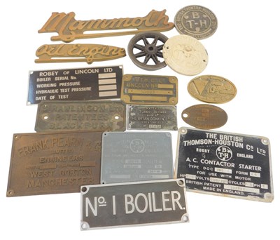 Lot 51 - A group of cast metal and other signs, to...