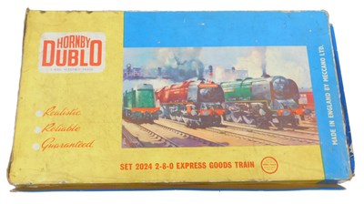 Lot 455 - A Hornby Dublo two rail express goods train...