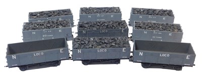 Lot 456 - Various kit built O gauge wagons, including a...