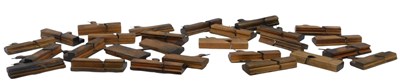 Lot 236 - A quantity of wooden block planes, bearing...