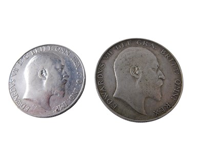Lot 422 - An Edward VII silver 1910 half crown, and an...