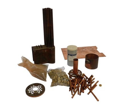 Lot 608 - A partially constructed locomotive boiler, tin...