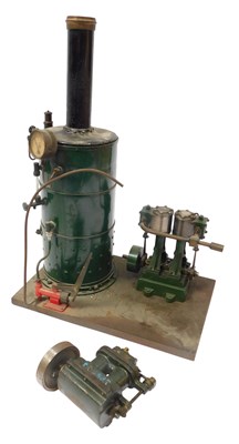 Lot 511 - A kit-built boiler and beam engine, together...