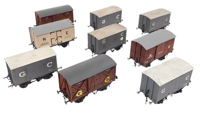 Lot 496 - Kit-built O gauge rolling stock, including...
