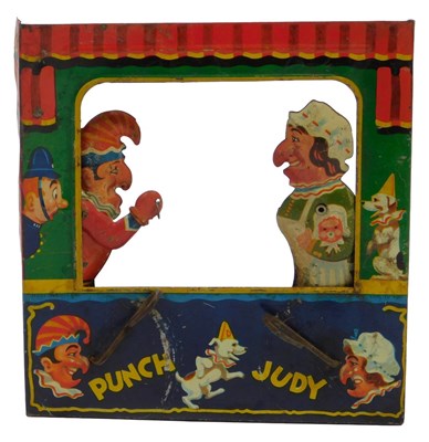 Lot 529 - A tinplate Punch and Judy.