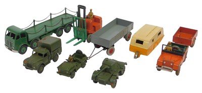 Lot 534 - Dinky Toys, including Coventry Climax forklift...