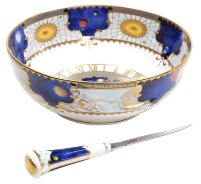 Lot 21 - A Royal Worcester porcelain fruit bowl, to...