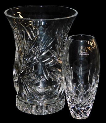 Lot 22 - A Royal Doulton cut glass Keswick pattern...