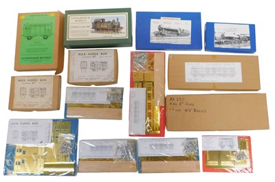 Lot 540 - Various white metal and brass model kits,...