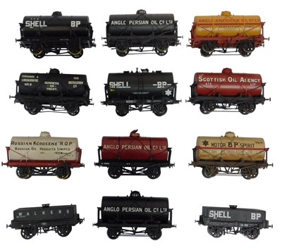 Lot 561 - Kit built O gauge tankers, including BP Motor...